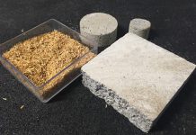Pré-fabricados de betão com casca de arroz para construção sustentável