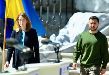 Roberta Metsola em Kiev no Dia da Europa com promessa de Volodymyr Zelensky parar a ofensiva russa