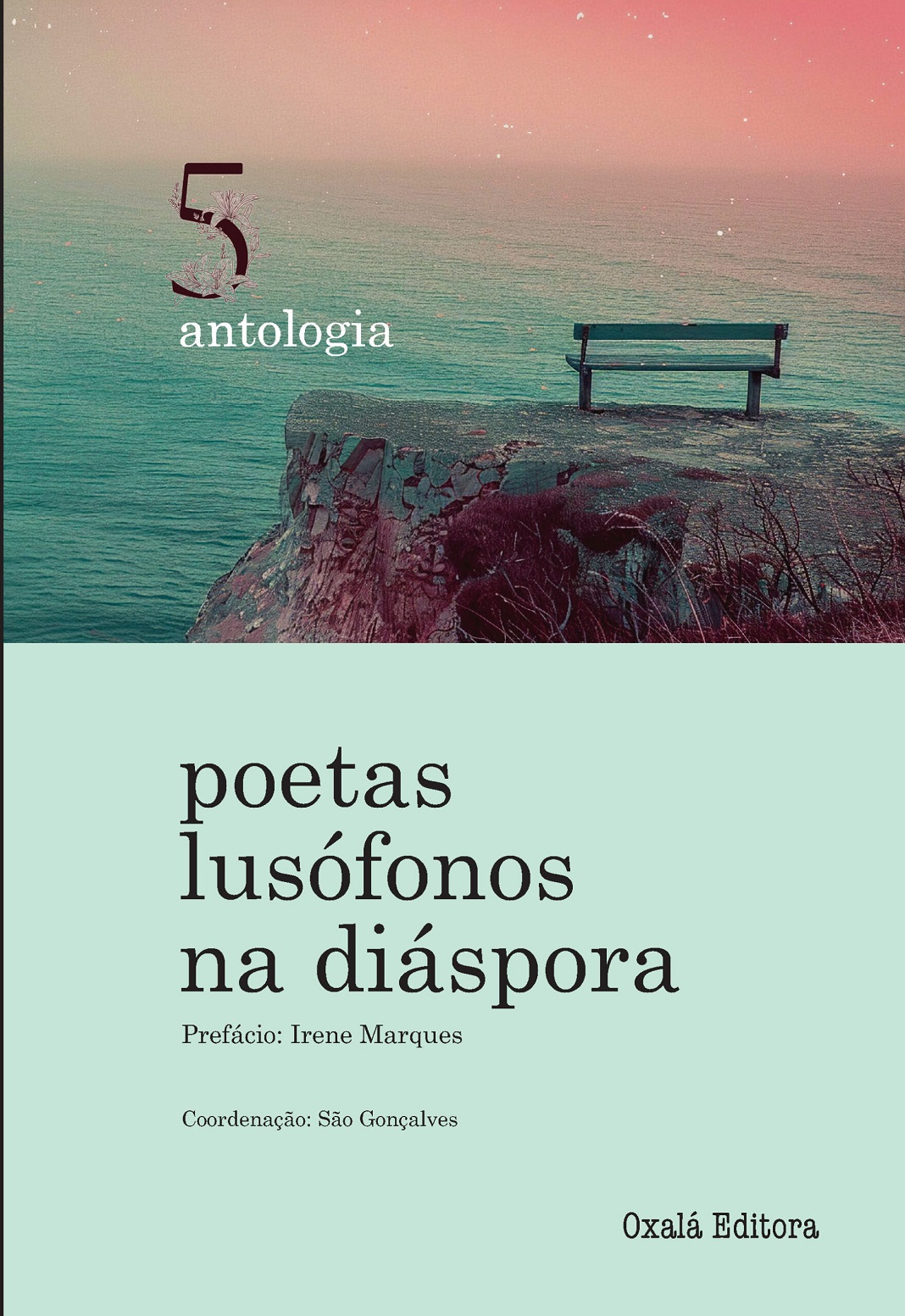 Capa da V Antologia de Poetas Lusófonos na Diáspora